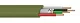 Кабель Hama 00187228 USB (m)-micro USB (m) 1м зеленый плоский