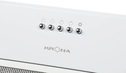 Вытяжка встраиваемая Krona Ameli 600 PB белый управление: кнопочное 1 мотор