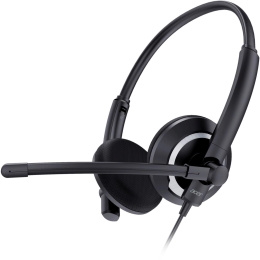 Гарнитура Acer OHW307,  для компьютера, накладные,  проводные, черный [zl.hdsee.002]