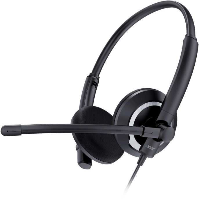 Гарнитура Acer OHW307,  для компьютера, накладные,  проводные, черный [zl.hdsee.002]