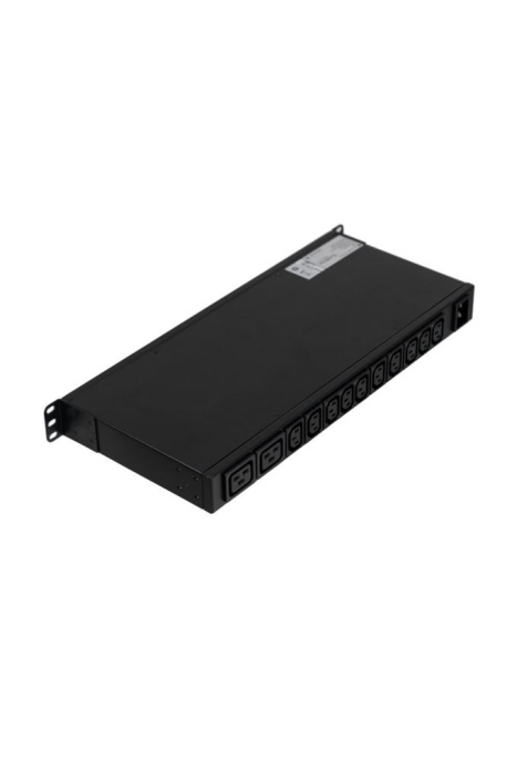 БРП Uniprom, с мониторингом, 1U, 240В, 1Ф, 16A, 10xC13 2xC19, 2м, IEC320 C20