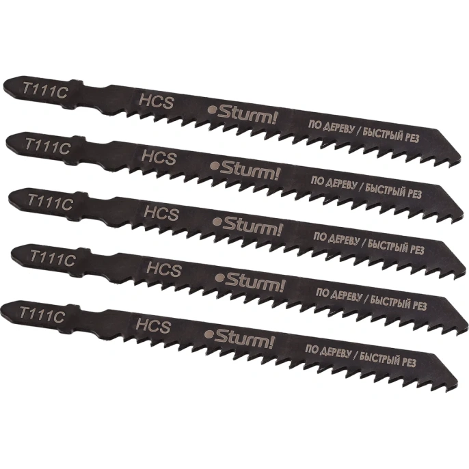 Пилки для лобзика T111C 5 шт. Sturm 5250306