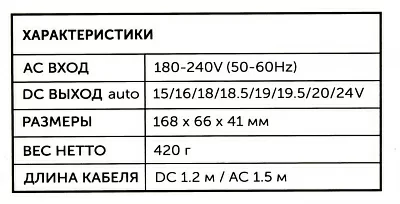 STM BL 150 блок питания (15-24V 150W)+9 сменных разъёмов питания