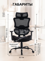 Кресло компьютерное EVOLUTION ZenFoam Black