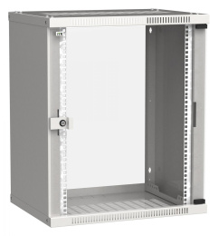 Шкаф коммутационный ITK Linea WE LWE3-15U64-GF настенный,  стеклянная передняя дверь,  15U,  600x715x450 мм