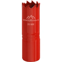 Коронка биметаллическая по металлу 20 мм vertextools 2525-20