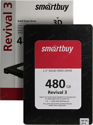 Накопитель SSD 480 Gb SATA 6Gb/s SmartBuy Revival 3 SB480GB-RVVL3-25SAT3 2.5" 3D TLC