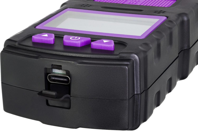 Детектор газа портативный ERMENRICH NG60, фиолетовый/ черный [84760]