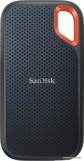 Внешний накопитель SanDisk Extreme V2 SDSSDE61-1T00-G25 1TB SSD, USB 3.2 Gen2 (10 Гбит/с), пластик, цвет оранжевый/черный