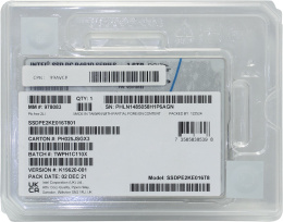 Накопитель SSD 2.5", U.2 Intel DC P4610 1.6TB SSDPE2KE016T801 3D TLC NAND, 3200/2080 MBps, 643000/199000 IOps Retail