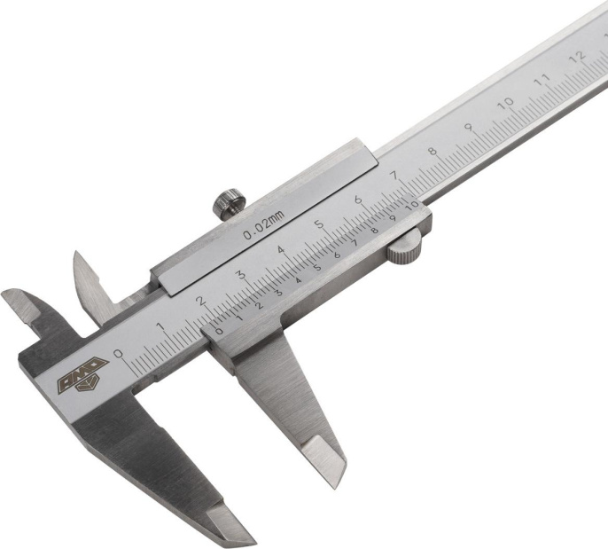 Штангенциркуль нониусный Amo SLM-150 серый пластиковый футляр 855542