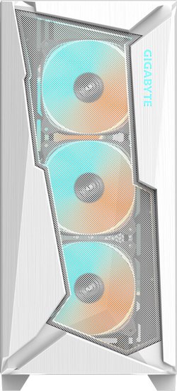 Корпус Gigabyte C301 Glass White MidTower, ATX, USB-C x1, USB3.0 x2, Audio I/O, GPU:400mm, Black, TG GB-C301GW