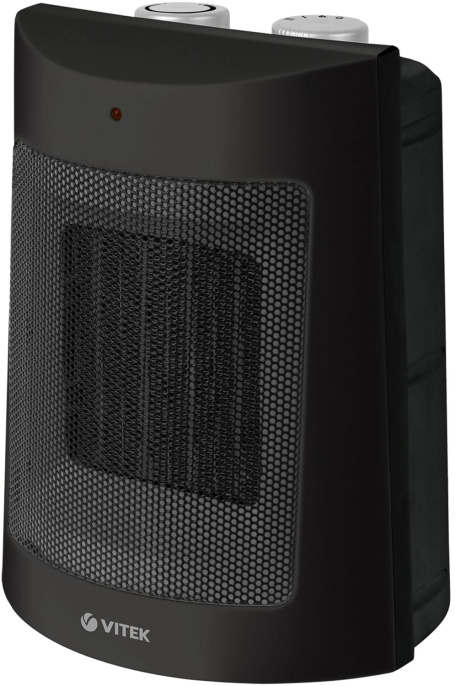 Тепловентилятор керамический Vitek Midnight VT-2064,  1800Вт,  с термостатом, 2 режима, черный