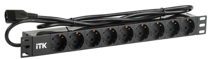 Блок распределения питания ITK PH22-9D2-P гор.размещ. 9x Schuko базовые 10A C14 2м