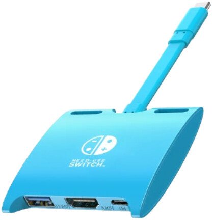 Док-станция Switch CABLETIME CB40U CT-SHUB31-PBU для Nintendo Switch OLED 3 в 1 USB C HUB Blue