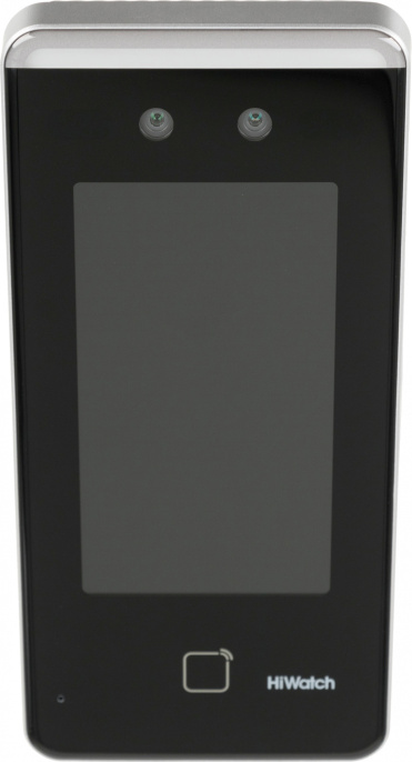 Терминал контроля доступа HiWatch ACT-T1341M с распознаванием лиц, 4.3" цветной LCD сенсорный экран; 2 объектива 2Мп, H.264; WDR; до 1500 лиц; до 1500 карт Mifare ; 150,000 событий; дальность распознавания 0.3м до 1.5м; скорость распознавания ≤0.2с, Eth