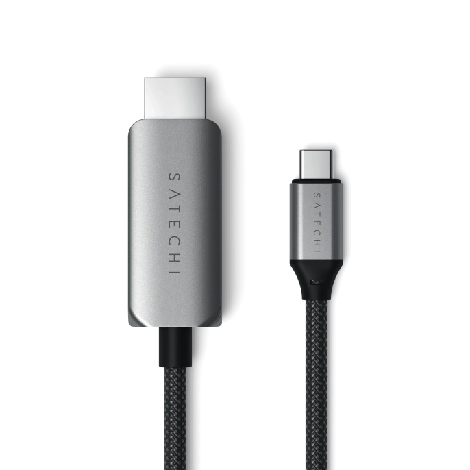 Кабель Satechi USB-C To HDMI 2.1 8K Cable. Цвет: серый космос (ST-YH8KCM)
