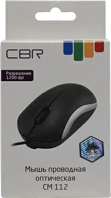Манипулятор CBR Optical Mouse CM112 Silver (RTL) USB 3but+Roll