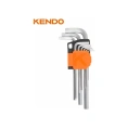 Набор шестигранных ключей KENDO без шара 9 шт с удлиненной ручкой 20733