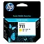 HP CZ132A Картридж №711, Yellow {Designjet T120/T520, Yellow (29ml)}