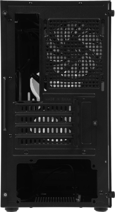 Корпус mATX Aerocool Atomic Lite-G-BK-v2, Mini-Tower, без БП,  черный [accs-pv33123.11]