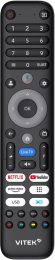 Телевизор LED Vitek 32" VT-32HBS310 Google TV Frameless черный HD 60Hz DVB-T DVB-T2 DVB-C DVB-S DVB-S2 USB WiFi Smart TV