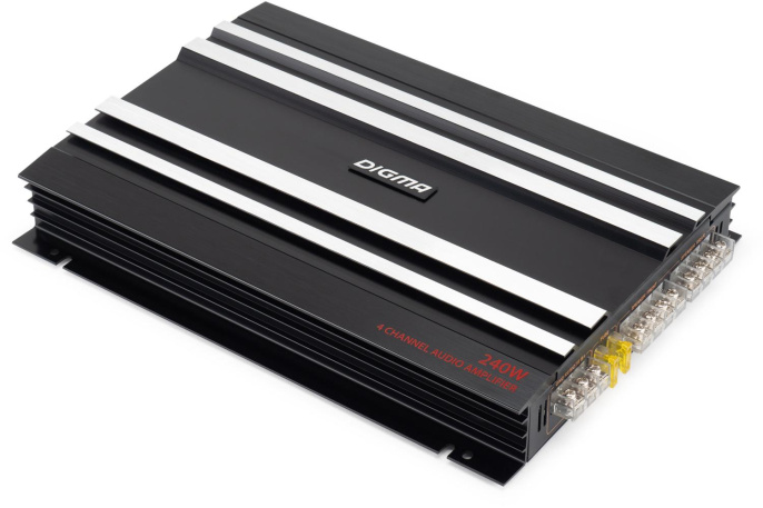 Усилитель автомобильный DIGMA DCP-400,  черный