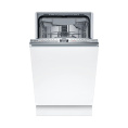 Посудомоечная машина Bosch SPV4HMX10E (встраиваемая, загрузка на 10 комплектов посуды, электронное управление, 6 программ, 44.8x55x81.5 см, нержавеющая сталь цвет, сушка: с теплообменником, индикация на полу: луч, инверторный двигатель EcoSilence Drive, в