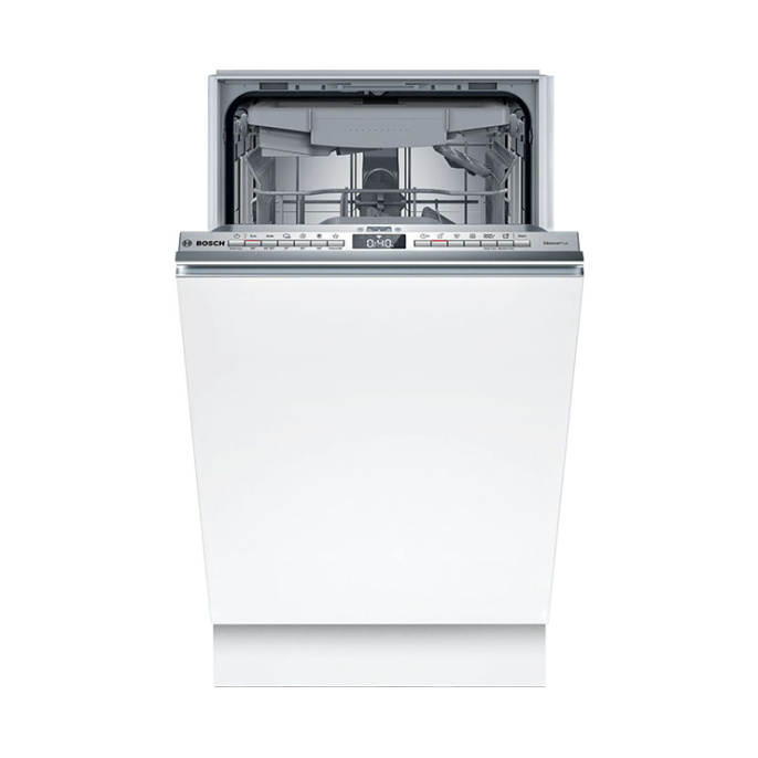 Посудомоечная машина Bosch SPV4HMX10E (встраиваемая, загрузка на 10 комплектов посуды, электронное управление, 6 программ, 44.8x55x81.5 см, нержавеющая сталь цвет, сушка: с теплообменником, индикация на полу: луч, инверторный двигатель EcoSilence Drive, в
