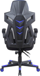 Кресло игровое Oklick 111G, сетка/ткань, до 150кг, черный/синий