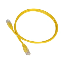 Патч-корд TWT RJ45-RJ45, 4 пары, UTP, категория 5е, 5 м, желтый, 45-45-5.0-YL