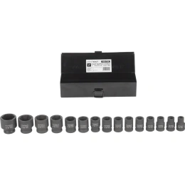 Набор ударных головок (15 пр, 1/2", 10-32 мм) WIEDERKRAFT WDK-710B