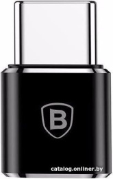 Переходник Baseus CAMOTG-01 Type-C (M) to Micro USB (F), без провода, Black (передача данных, питание устройств, вилка-розетка, 2.4А)
