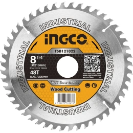 Диск пильный по дереву TCT (210х30 мм; 48Т) INGCO TSB121022