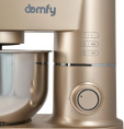 Миксер планетарный DOMFY DSC-KM301, 1200Вт, золотистый