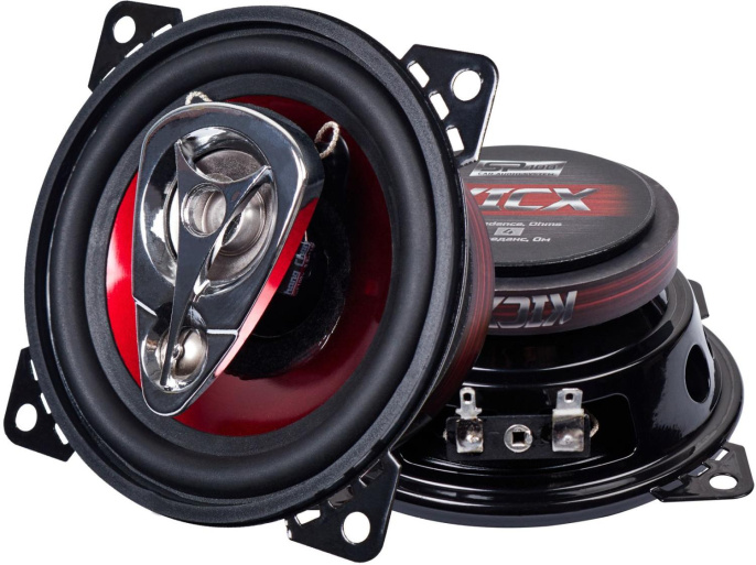 Колонки автомобильные Kicx SP 100, 10 см 4 дюйм. , комплект 2 шт. [2012772]