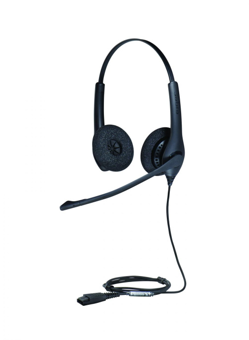 Гарнитура Jabra BIZ 1500 Duo QD, для контактных центров, накладные, проводные, черный [1519-0154]