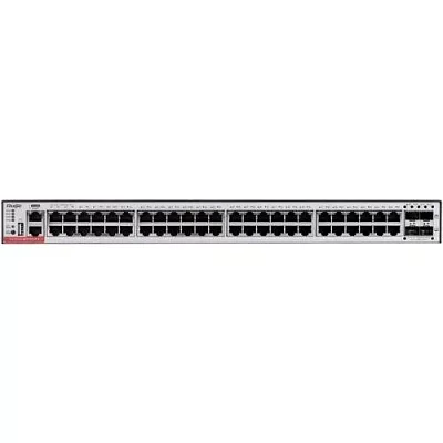 Ruijie RG-S5310-48GT4XS-P-E 48-Port 10/100/1000BASE-T, and 4 1G/10G SFP+ Ports, support PoE+, max 1440w for PoE, 2 modular power supply slots (at least one power module needed)