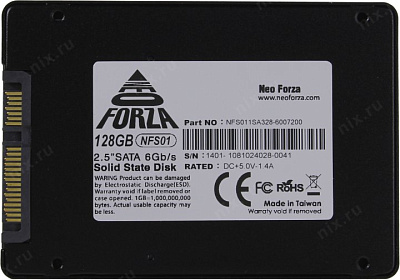 Накопитель SSD 128 Gb SATA 6Gb/s Neo Forza NFS011SA328-6007200 2.5" 3D TLC