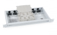 Cabeus FO-19-32SC Кросс бокс оптический 19" на 32 SC (LC duplex) со сплайс-кассетой и КДЗС (без пигтейлов и проходных адаптеров)