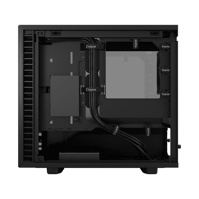 Корпус Case Fractal Design Define 7 Nano TG Light Tint, Mini-Tower, 1x120mm + 1x140mm, 2xUSB-A 2.0 + 2xUSB-A 3.2 + 1xUSB 3.2 Type-C mITX, mDTX Black FD-C-DEF7N-02