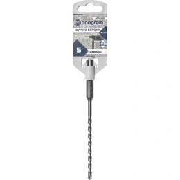 Бур по бетону Basis 5x100х160 мм; SDS-plus Monogram 089-366