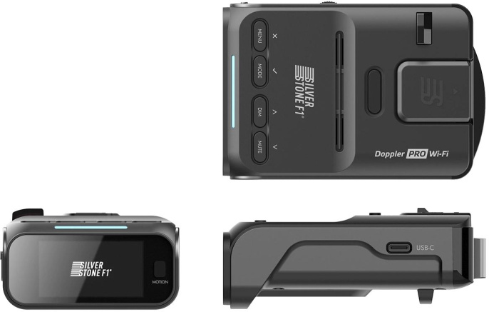 Радар-детектор SilverStone F1 Doppler Pro,  сигнатурный,  черный [doppler-pro]