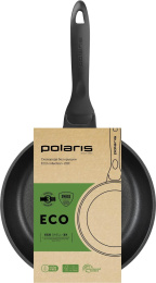 Сковорода Polaris Eco collection 26F круглая 26см покрытие: антипригарное ручка несъемная без крышки фиолетовый