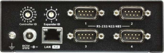 Блок расширения последовательных портов Aten VK224 VK224-AT 4хRS-232/422/485, скорость: 300-115200 бит/с, 8 бит данных по умолчанию , 1 x RJ-45 10/100Base-T