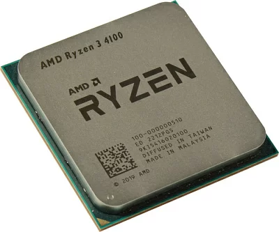 Процессор Socket-AM4 AMD Ryzen 3 4100 (100-100000510MPK) 4C/8T 3.8/4.0GHz 2+4MB 65W мультипак + Wraith Stealth cooler