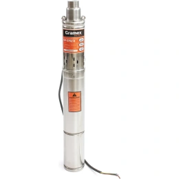 Винтовой скважинный насос Gramex SP-370/3, 370Вт, ⌀75мм, напор 73м, подключение 1" кабель 1 м (1/1) 015485