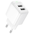  BOROFONE BAS41A/ Сетевое ЗУ/ 2 USB/ Выход: 12W/ White (B-13741)