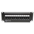 5bites Патч-панель PPU55-08W UTP / 5E / 12P / FRONT DUAL IDC / 2U / L 287MM / WALL