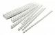 Пружины для переплета пластиковые Silwerhof d 10мм 41-55лист A4 белый (100шт) (1373586)